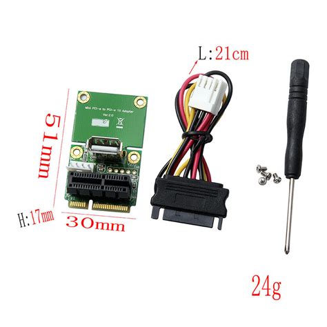 Pci-e/USB to Mini PCIe full height and half height Adapter Riser Card ...
