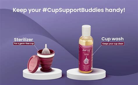 AARYA Premium Menstrual Cup for Women| Free Silicone Nipple Cover ...