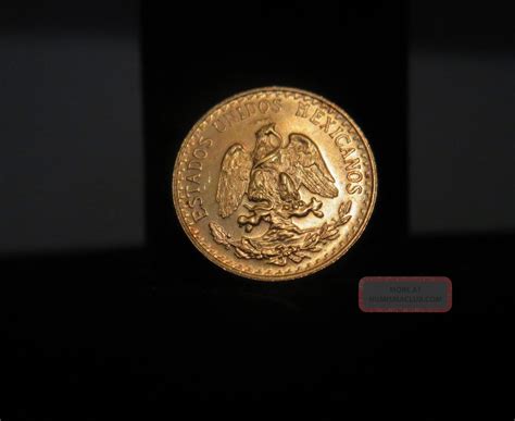 1945 Mexico Dos Pesos Gold Coin Lovely 90 Mexican Gold