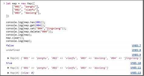 ECMAScript Map 的图像结果