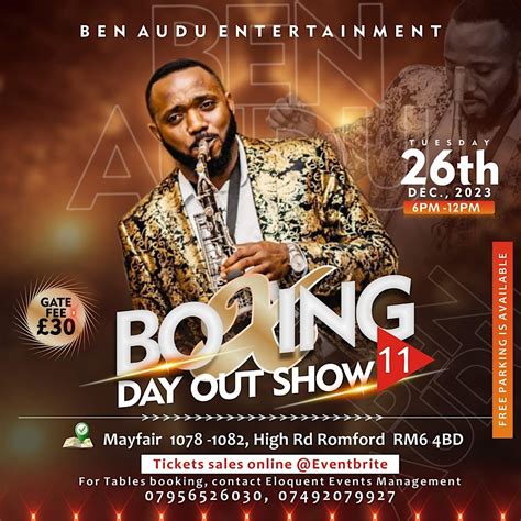 Boxing Day Out Show 11, Mayfair Banqueting Hall, Romford, 26 December ...