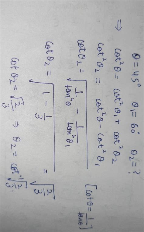 At a place true dip is 45° and apparent dip is 60°. If the plane of dip ...