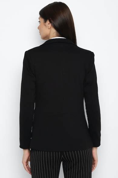 Buy Women Black Regular Fit Blazer Online - 664646 | Allen Solly