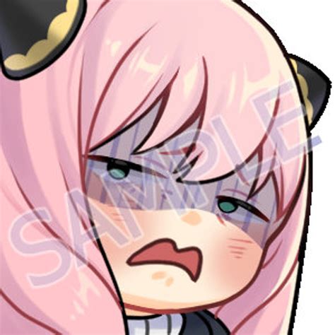 Animated Anya Ugh Emote/emoji for Streaming on Twitch Youtube Tik Tok Gaming Kawaii Anime - Etsy