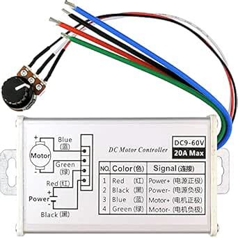 PWM DC Motor Speed Controller, Brush Motor Driver Controls Module DC 9V ...
