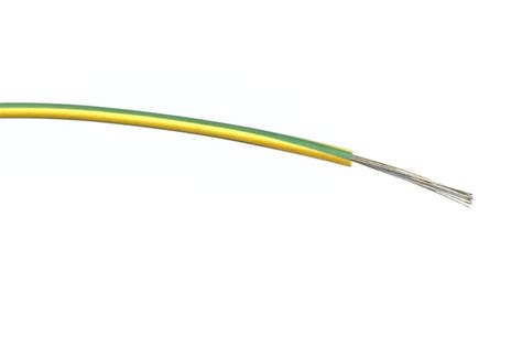 RS PRO | RS PRO Green/Yellow 0.5mm² Hook Up Wire, 20 AWG, 16/0.2 mm ...