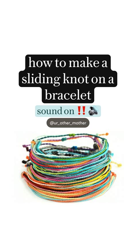 Image result for Tutorial Sliding Knot Bracelet