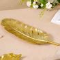 Feather Decorative Platter Tray Gold 18 Inch Online - Premium Platter ...
