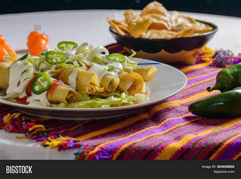Flautas, Mexican Food Image & Photo (Free Trial) | Bigstock