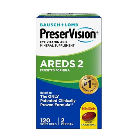 Buy Bausch & Lomb, PreserVision, AREDS 2 Formula, Eye Vitamin & Mineral ...