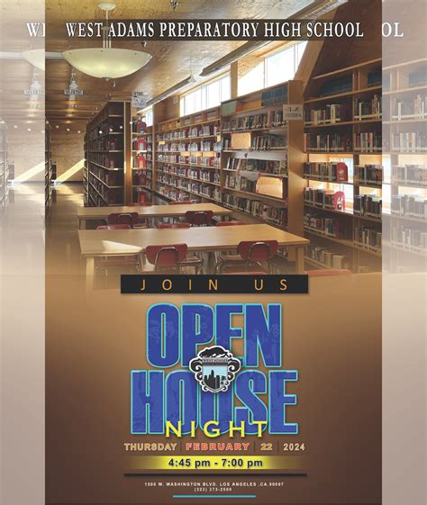Open House | West Adams Preparatory Senior High