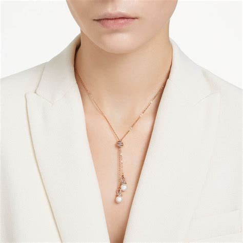 Buy SWAROVSKI Rose Gold Plated Pearl Originally Pendant Necklace Online