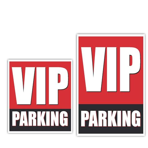 Anne Print Solutions® VIP Parking Sticker Self Adhesive Vinyl for Car ...