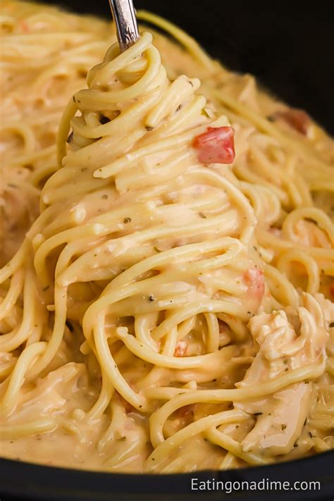 Crockpot Chicken Spaghetti Uncooked Noodles at Beverly Henson blog