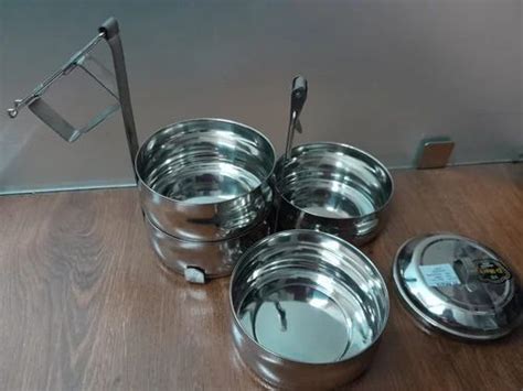 Stainless Steel Tiffin Box - SS Patti Belly Tiffin Manufacturer from ...