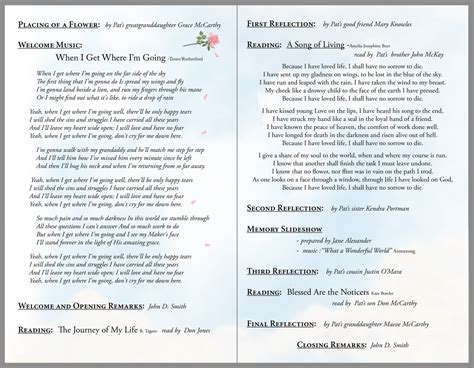 Image result for Memorial Service Programs