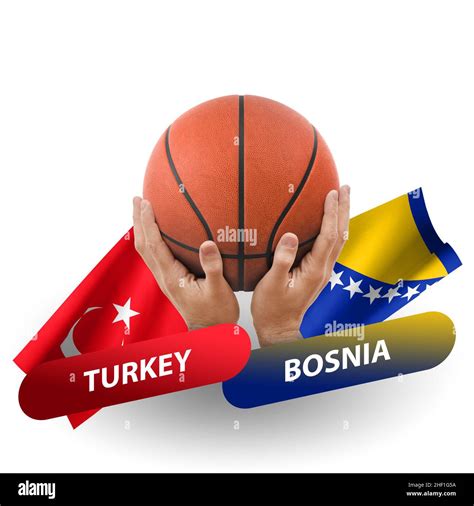 Basketball competition match, national teams turkey vs bosnia Stock ...