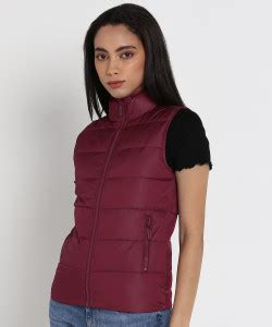 United Colors of Benetton Sleeveless Solid Women Jacket - Buy United ...
