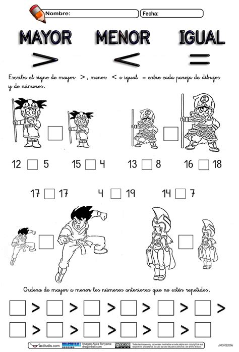 Mayor Que Menor Que Igual A