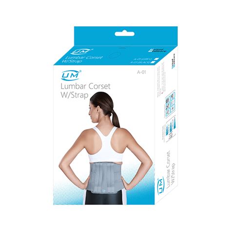 United Medicare Lumbar Corset with Strap Medium - Cureka