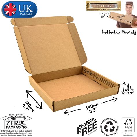 14 x 12 x 3.5cm Cardboard Postal Boxes - Lil Packaging – Lil Packaging ...