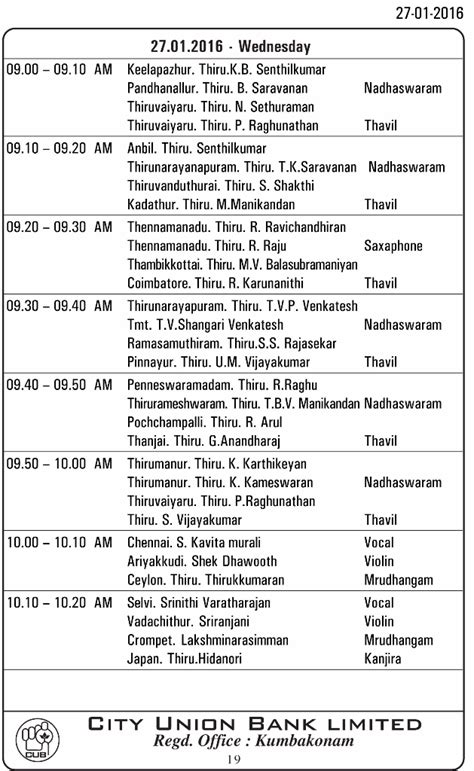 169th Thiyagaraja Aradhana Festival of Saint Sri Thiyagaraja at ...