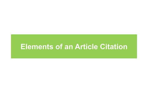 Image result for Article Citation Example