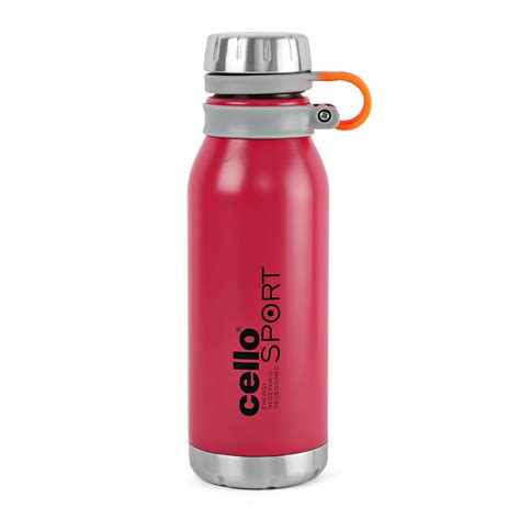 Buy Cello Storm Stainless Steel Double Walled Water Bottle, Hot and ...