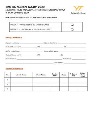 CIS-October-Camp-2023-Bus-Form - Fill and Sign Printable Template Online