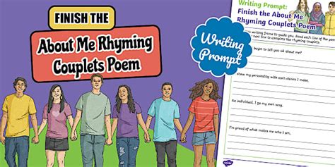 * NEW * Writing Prompt: Finish the About Me Rhyming Poem