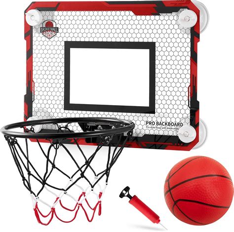 Amazon.com: RUNBOW Indoor Mini Basketball Hoops Backboard with Powerful ...