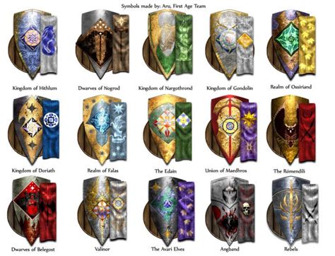 Гербы и символы народов Первой Эпохи | Tolkien hobbit, The hobbit, Tolkien
