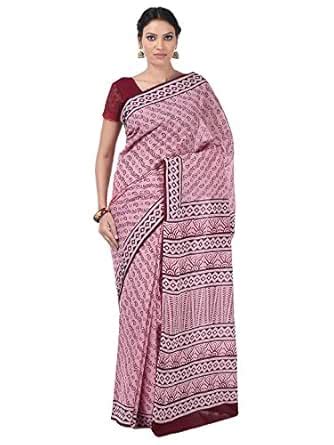 Buy Kalakari India - Cotton - Handmade Pink Bagh Print - Block Print ...