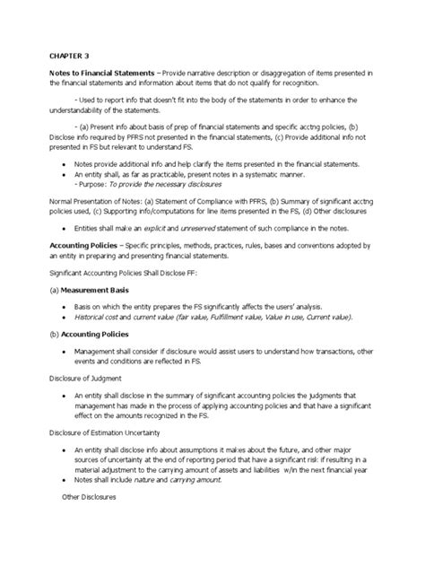 Image result for Financial Statement Notes Examples