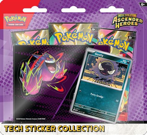 Pokémon Ascended Heroes Gastly Tech Sticker Collection - PokeTCG – PokéTCG