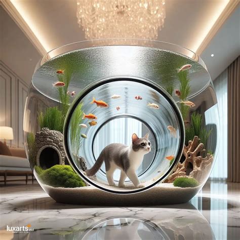 Feline Oasis: Aquariums with Cat Tunnels for Whimsical Kitty Adventures ...