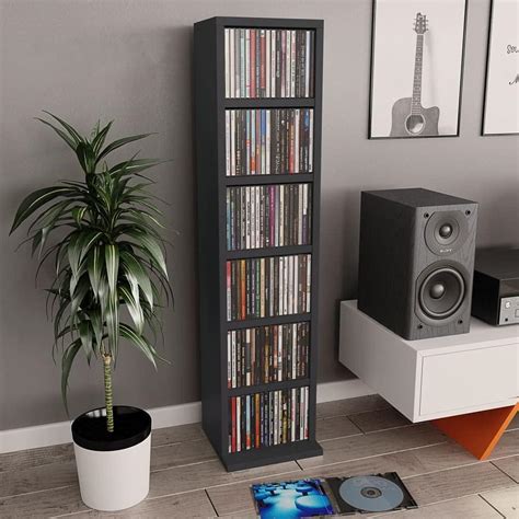 Buy Bookcase Media Cabinet CD Cabinet, 6 Tier Book Shelves Storage ...