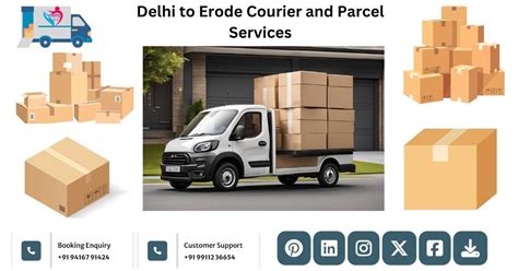 Parcel Delivery Charges from Delhi to Erode - TheCourierer