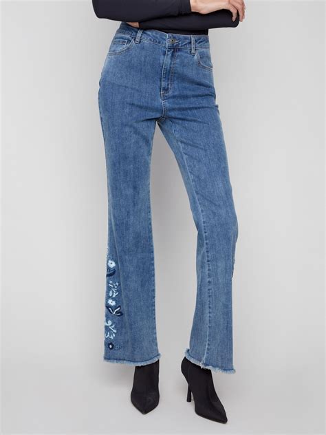 Women's Embroidered Jeans & Denim | Charlie B Canada