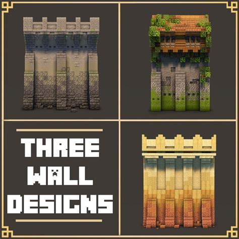 Minecraft kingdom wall designs