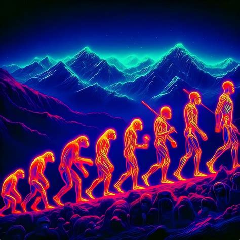 The evolution of the human species | Premium AI-generated image