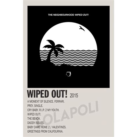 Poster Cover Album Wiped Out! - The Neighbourhood | Shopee Philippines