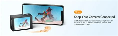 APEMAN A79 Action Camera 4K 20MP WiFi External Microphone 2.4G Remote ...