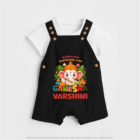 Auspicious Beginnings with Ganesha Dungaree Set | Custom Baby Dungaree ...