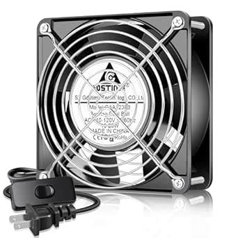 GDSTIME AXIAL Fan 12038, 110V 120V AC 120mm Fan, Ventilation Exhaust ...