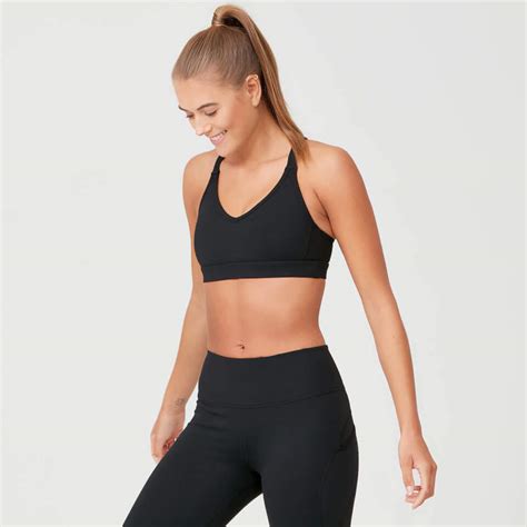Women's Power Mesh Sports Bra | Black | MYPROTEIN™