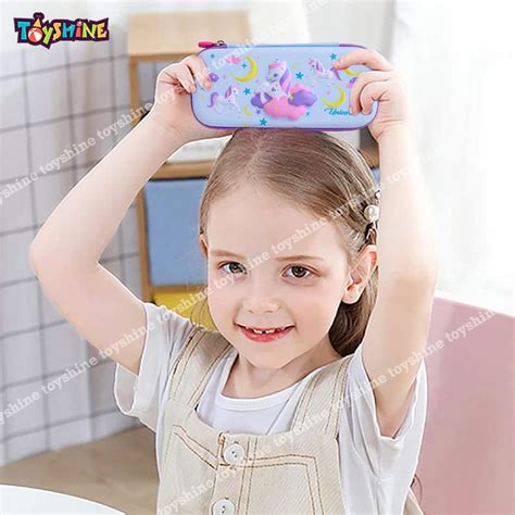 Toyshine Daisy Unicorn Hardtop Pencil Case with Multiple Compartments