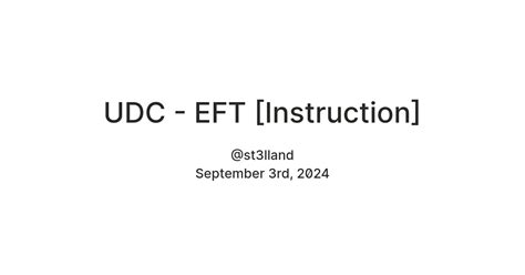 UDC - EFT [Instruction] — Teletype