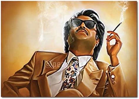 PEACOCKRIDE Rajinikanth - The Boss of Indian Cinema Wall Poster with ...