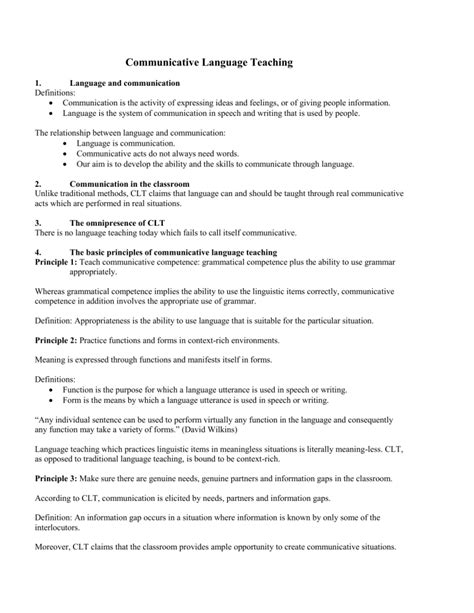 Image result for Communicative language teaching Principles